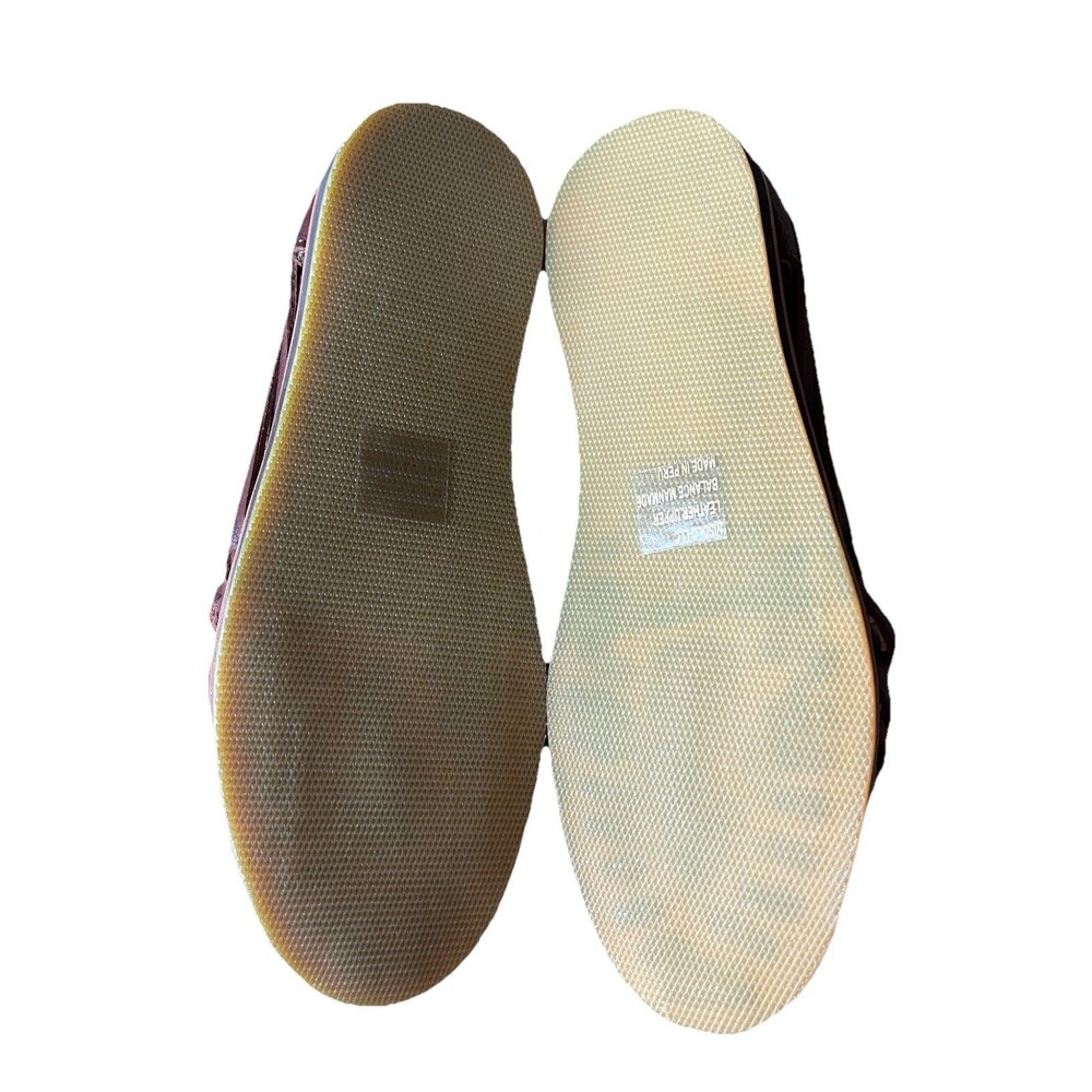 Nisolo Burnt Sienna Woven Leather Huarache Flats Sz 7 Genuine Leather Slip On - Picture 4 of 6